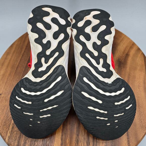 Nike Free RN Flyknit 2 Shoes Women's 7.5 Red Low Top Athletic Running Sneakers - Picture 7 of 8